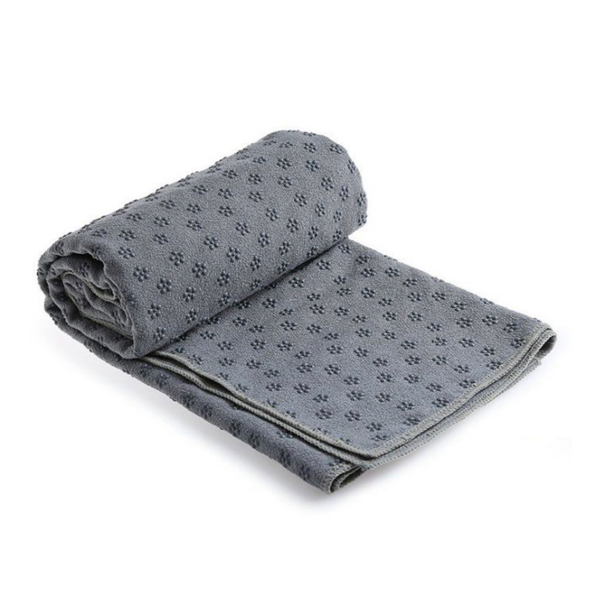 Anti skid yoga towel – grey