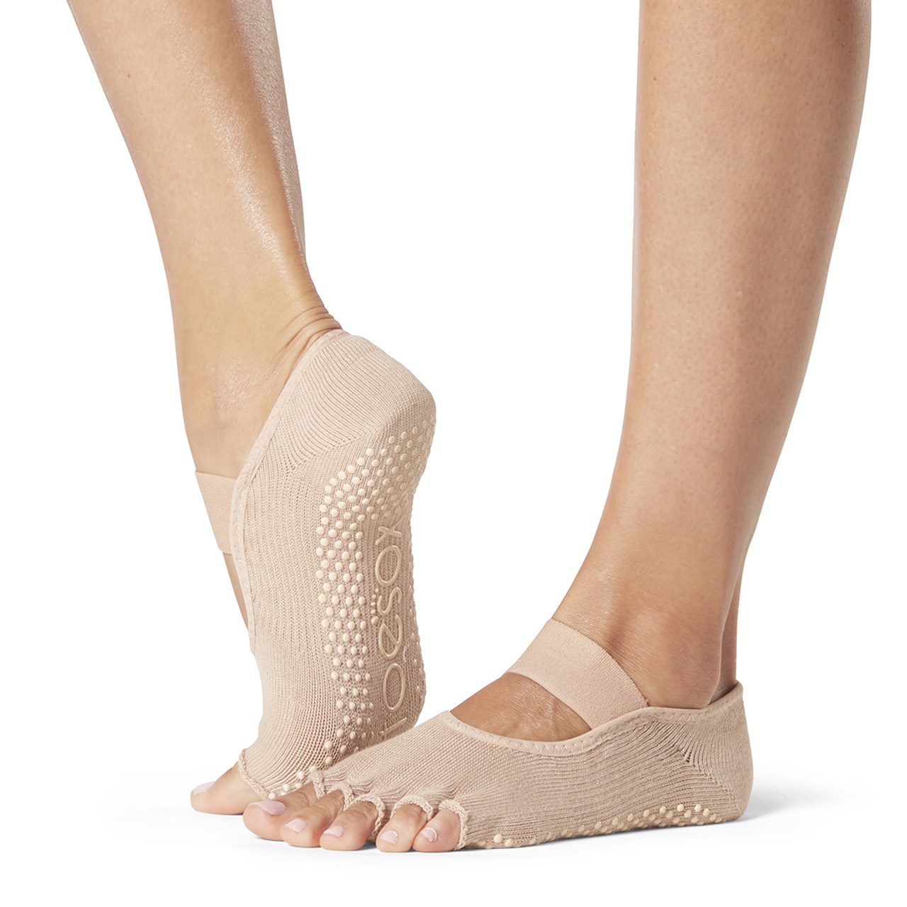 Toe Sox Half Toe Mia Grip Socks – Nude