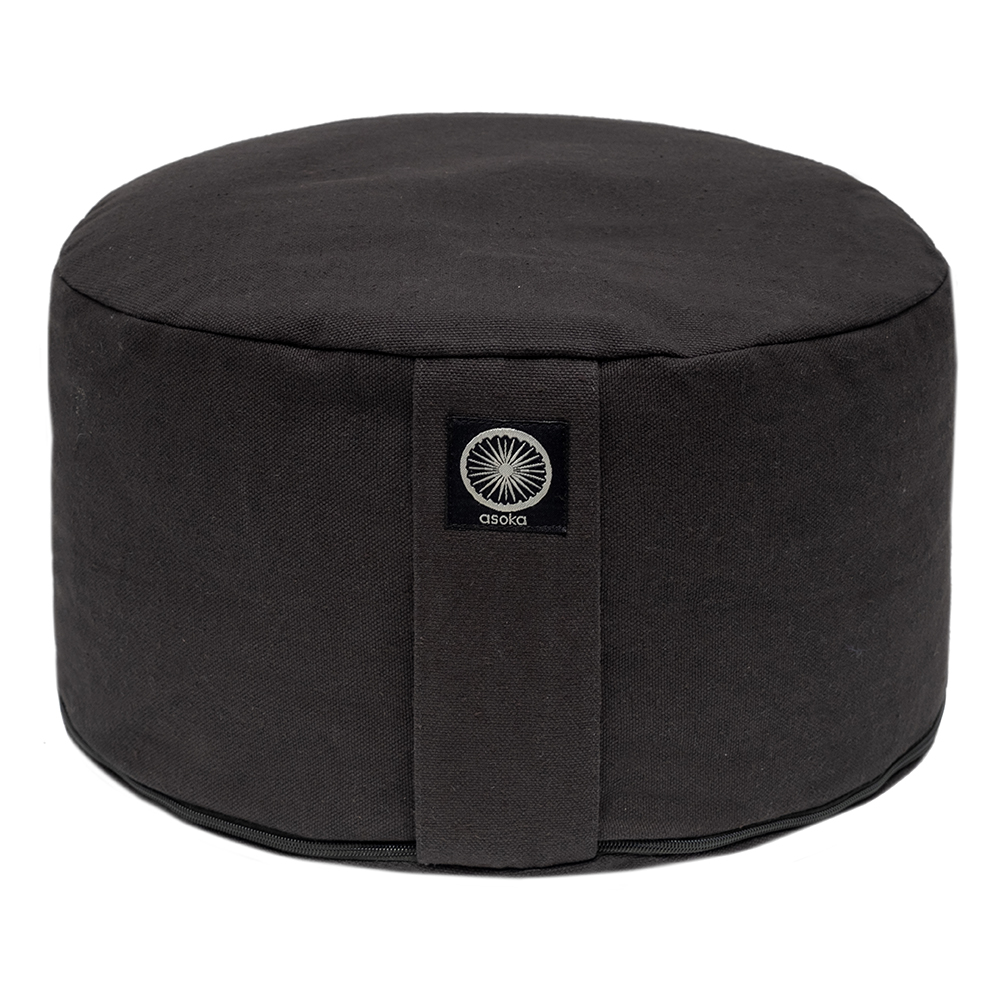 Non-pleated meditation cushion – Black