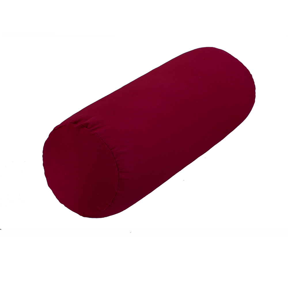 Yoga Bolster Round – Burgundy