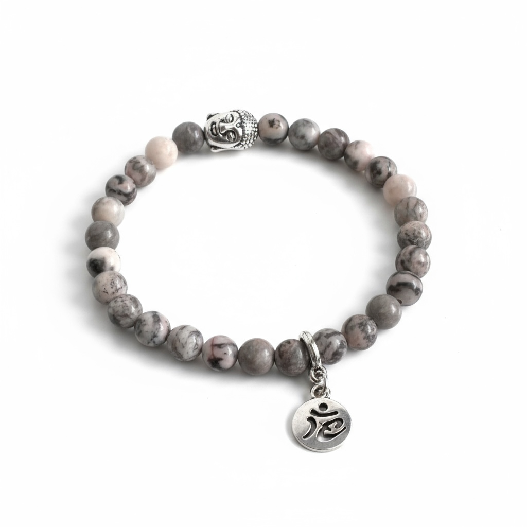 Nomad Mala Bracelet – Pink Zebra